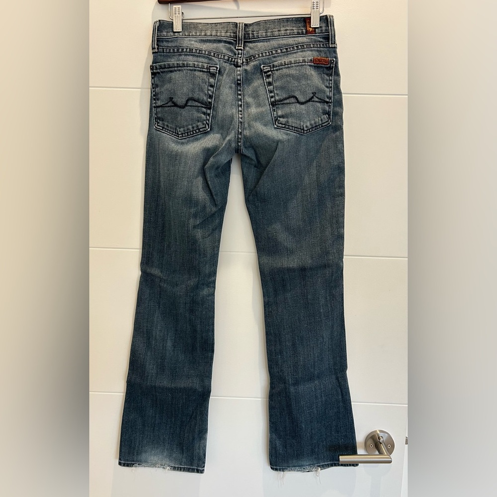 7 For All Mankind Flip Flop Denim Jeans Medium Wash Size 27